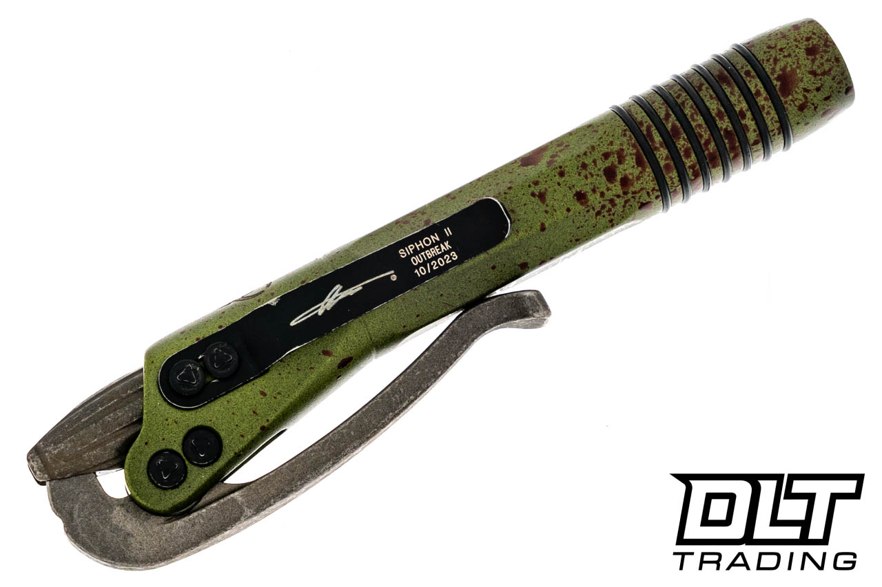 Microtech 401-SS-OBDS Siphon II Pen - Outbreak - Deep Engraved