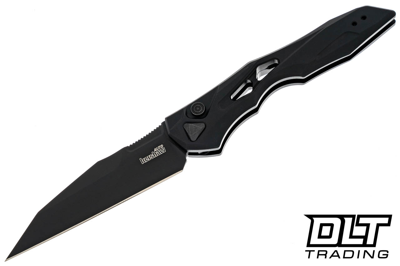 Kershaw Launch 13 Auto Button Lock - 7650BLK Black Aluminum