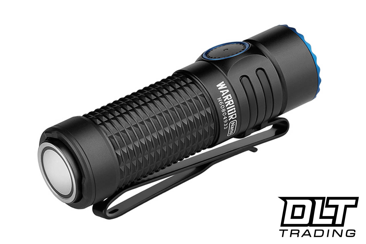 OLIGHT(オーライト) WARRIOR Nano ブラック OLIGHT Warrior Nano Tactical Flashlight, 1200 Lumens