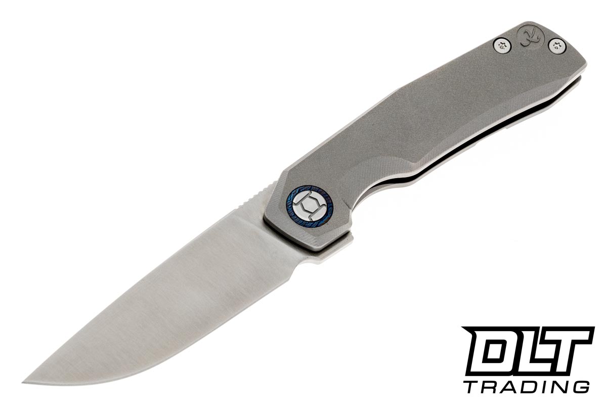 Kunwu Mini Tao 703S-2 Titanium - Satin Elmax Blade - DLT Trading