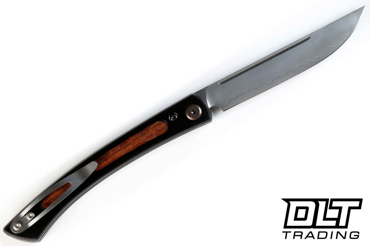 Mcusta EX-1 The Executive Personal VG-10 Core San Mai Folding Steak Knife -  Ironwood Inlay - DLT Trading