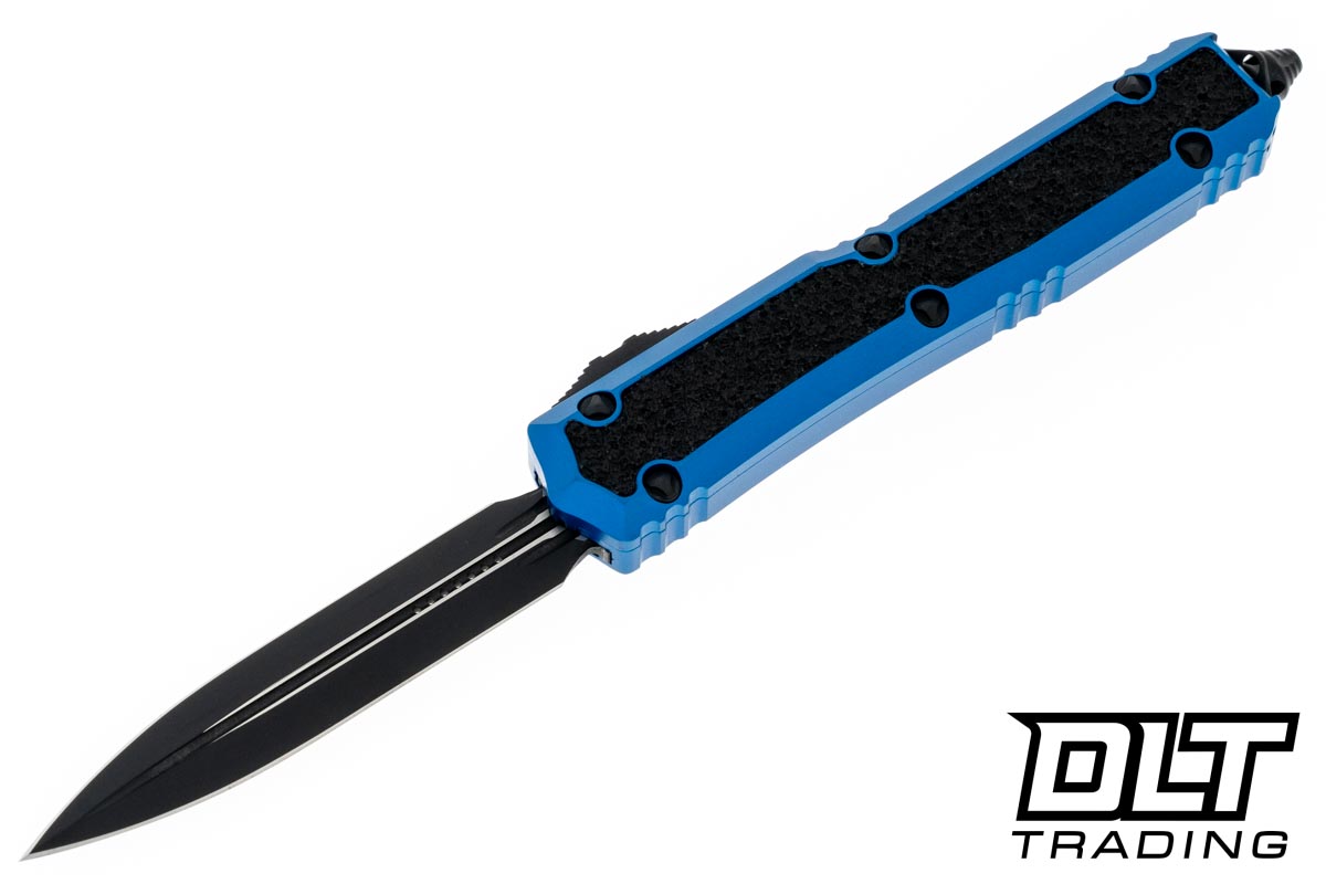 Microtech 206-1BLS Makora D/E - Blue Handle - Black Blade