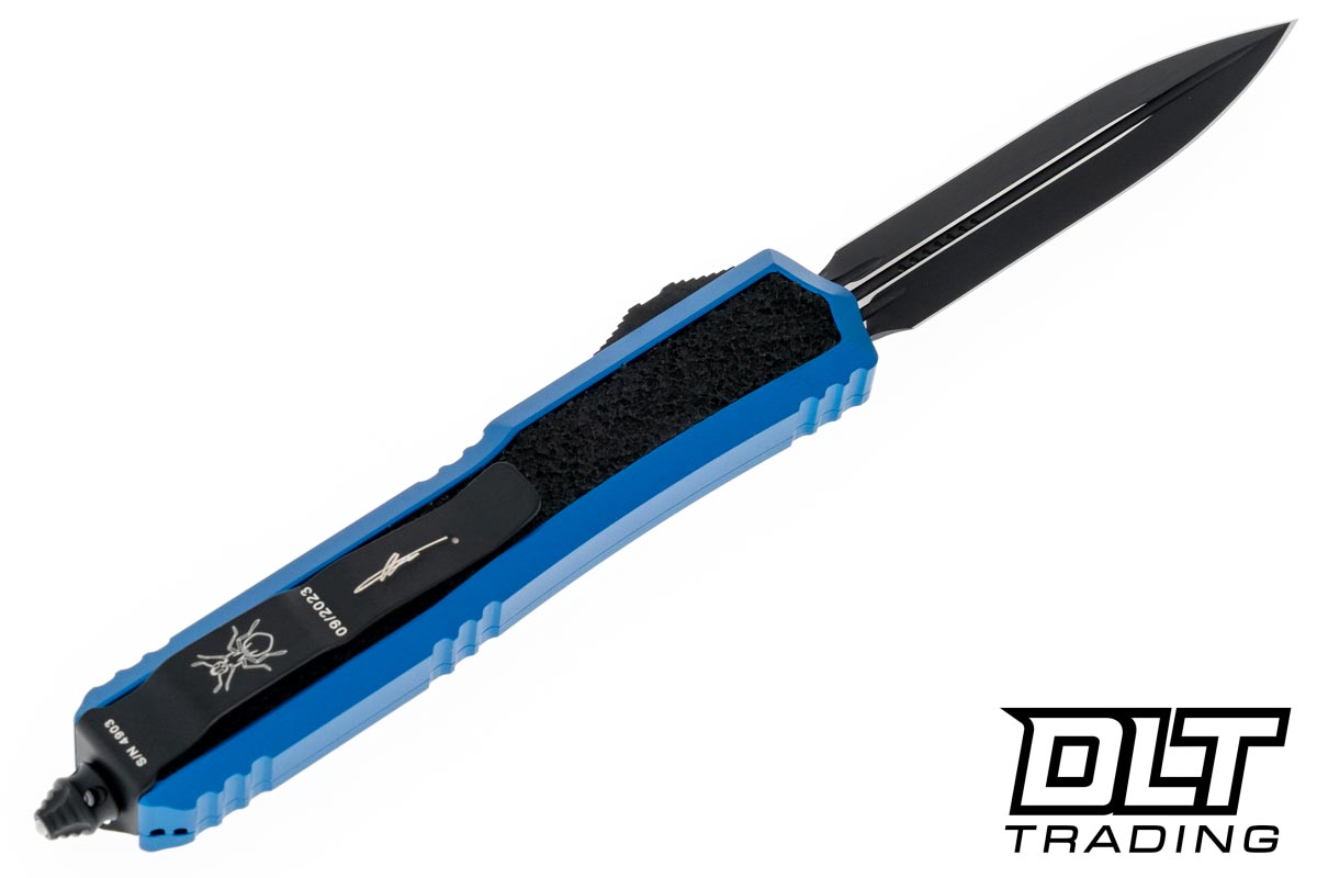 Microtech 206-1BLS Makora D/E - Blue Handle - Black Blade