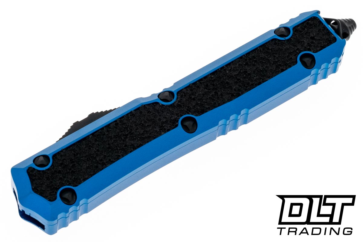 Microtech 206-1BLS Makora D/E - Blue Handle - Black Blade
