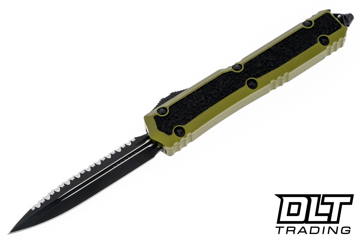 Microtech 206-3ODS Makora D/E - OD Green Handle - Black Blade