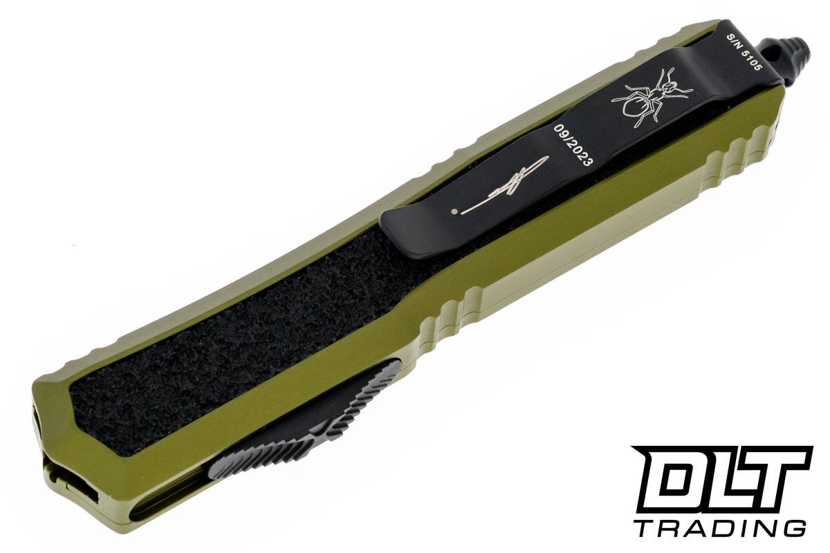 Microtech 206-3ODS Makora D/E - OD Green Handle - Black Blade