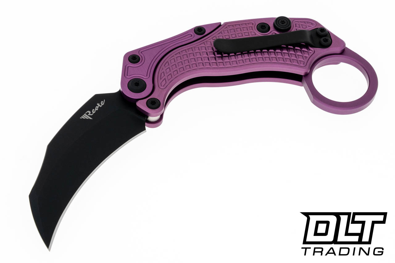 Reate EXO-K Karambit - Purple Aluminum - Black PVD - DLT Trading