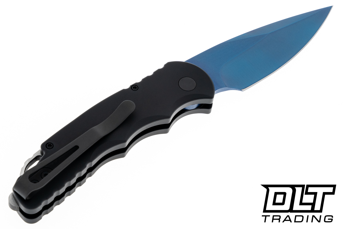 Pro-Tech TR-5 - Black Handle - Sapphire Blue Blade - DLT Trading