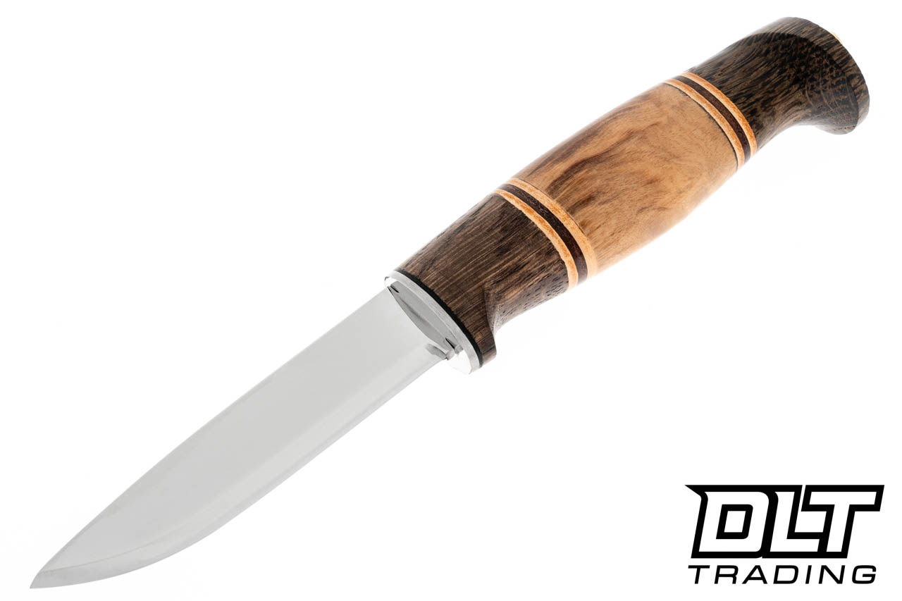 Helle Harding - Brown Curly Birch - Leather Sheath - DLT Trading