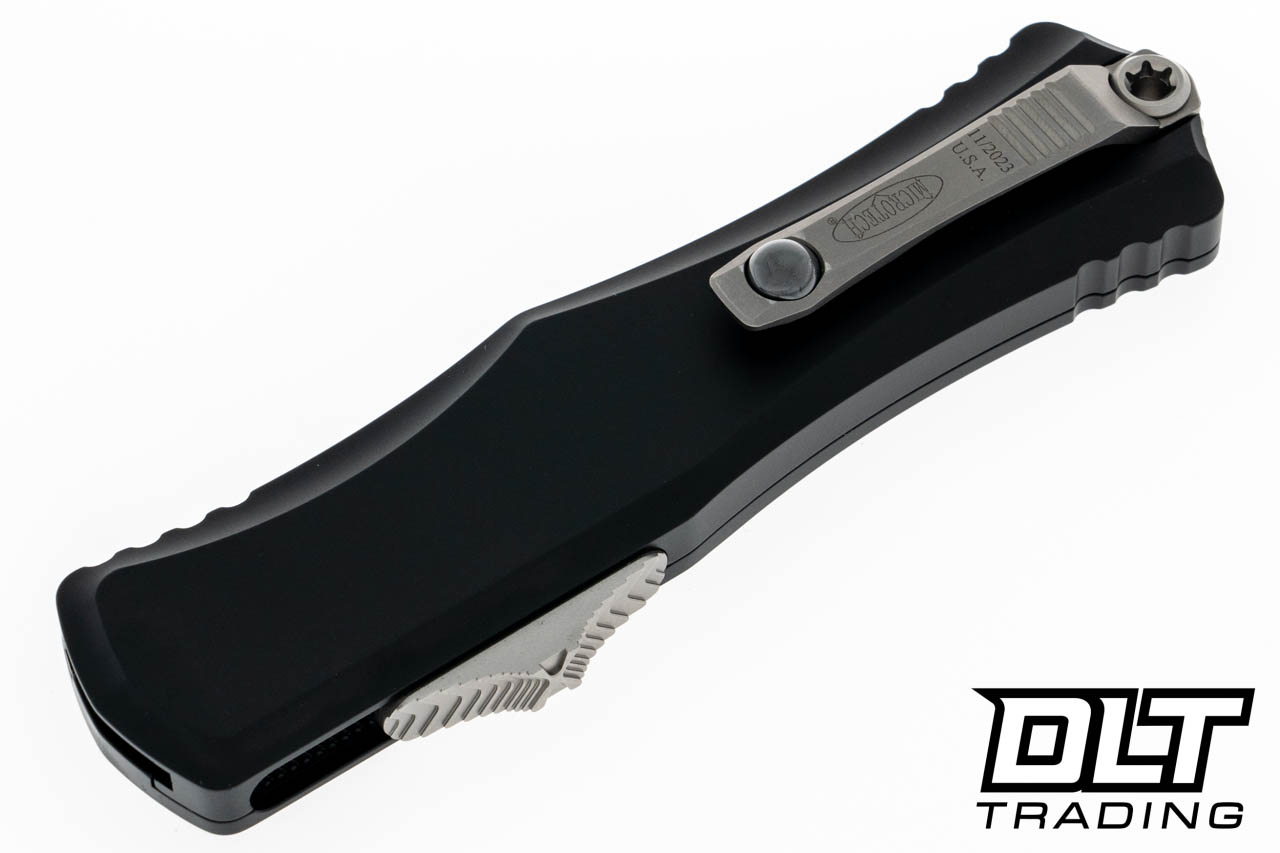 Microtech 1702-10 Hera II - Black Handle - Stonewashed Blade - DLT