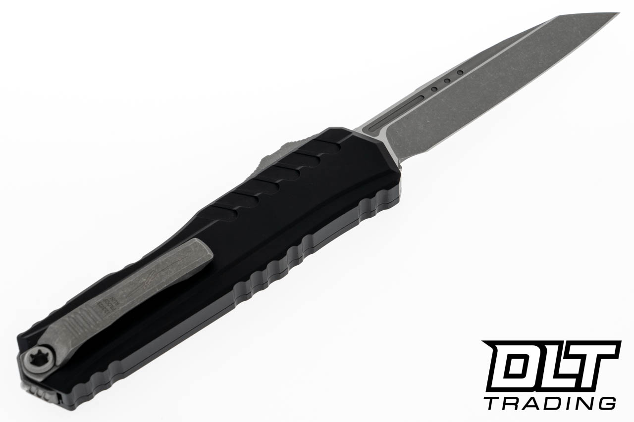 Microtech 1241-10APS-PR Cypher II - Black Handle - Apocalyptic