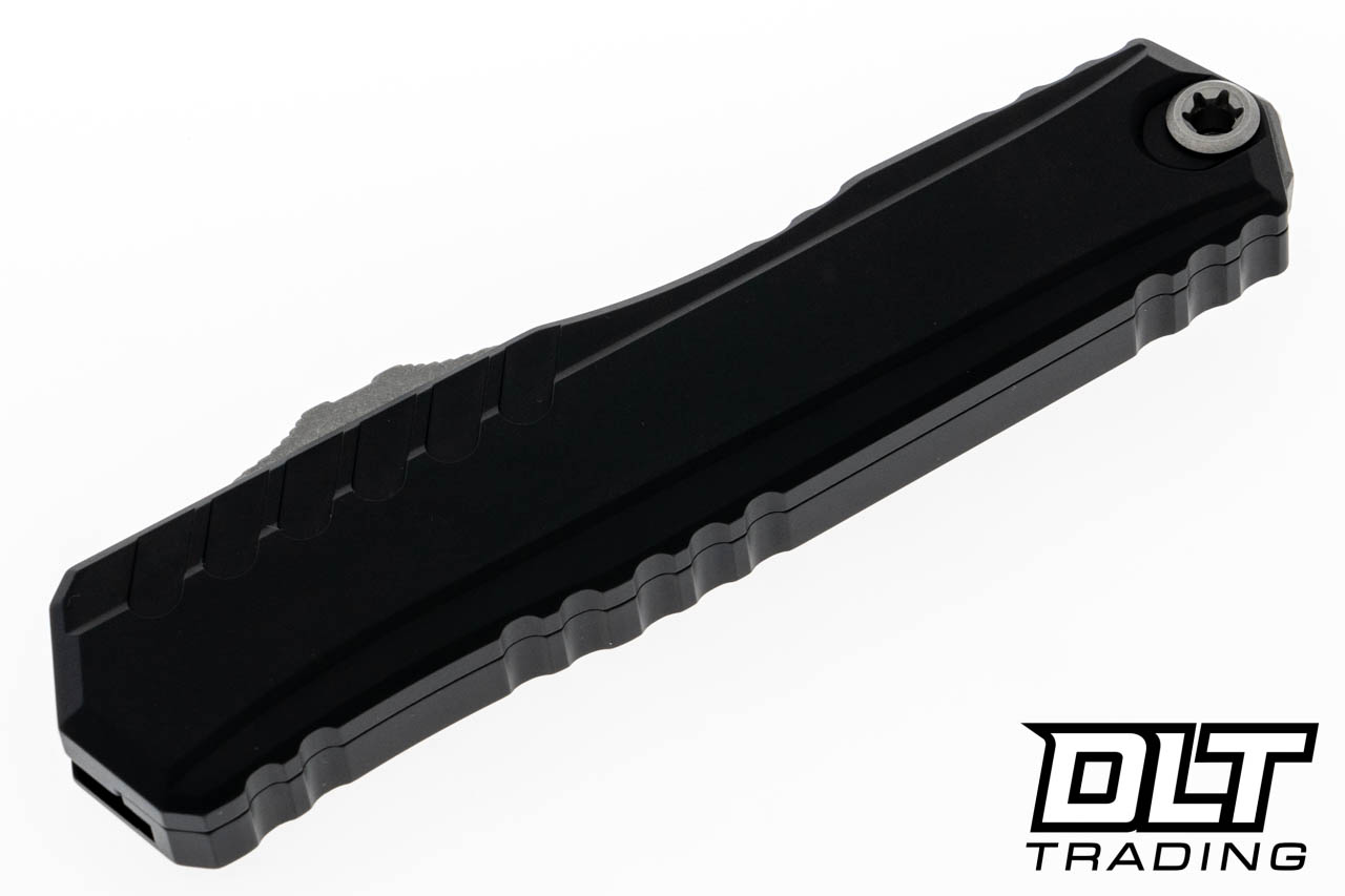 Microtech 1241-10APS-PR Cypher II - Black Handle - Apocalyptic