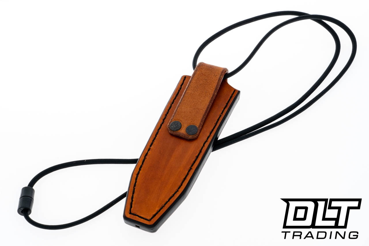 TFK T8 - Satin Finish N690 Blade - Black G-10 - Brown Leather Sheath - DLT  Trading