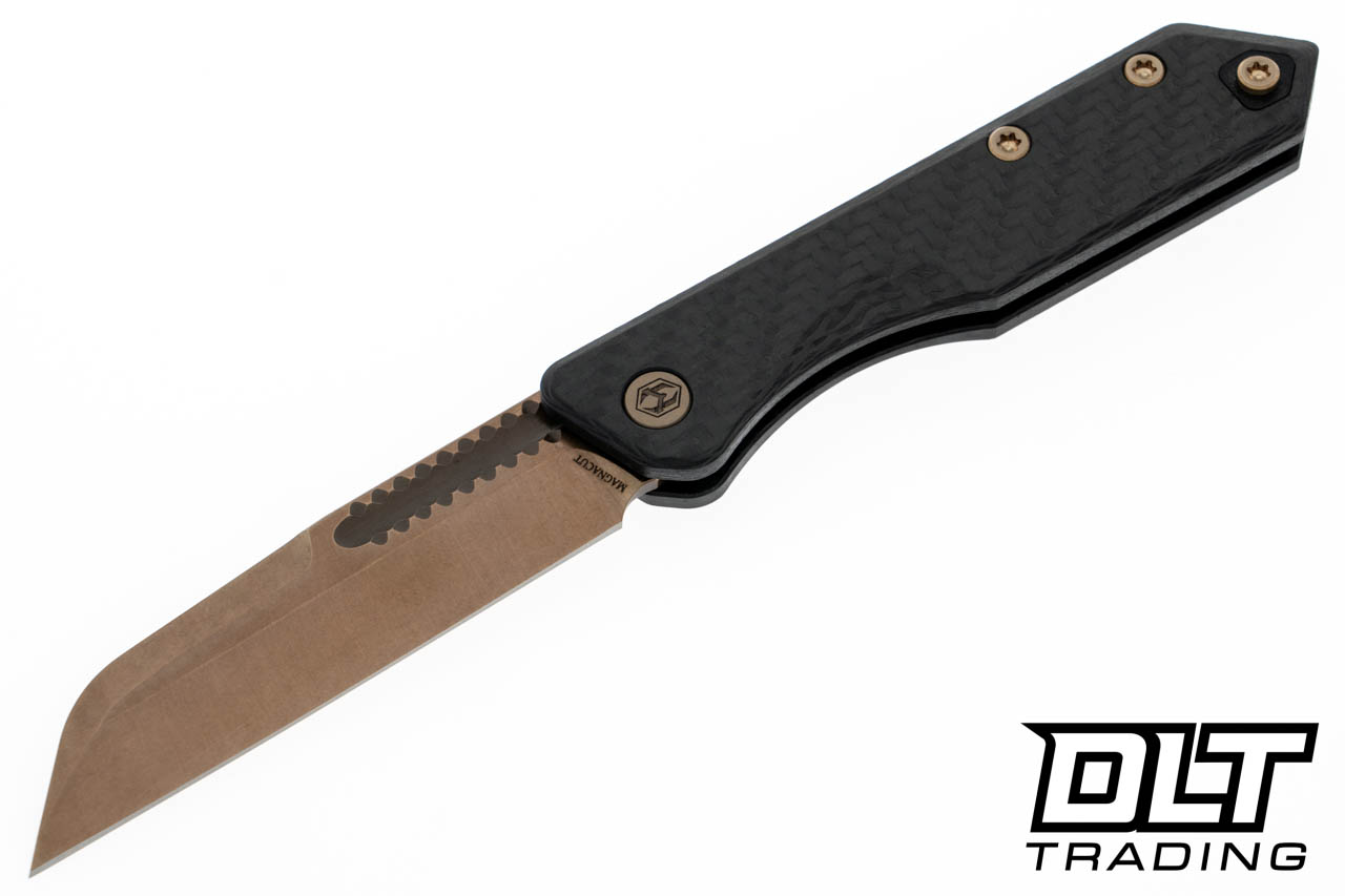 Heretic Jinn - Stonewashed Bronze MagnaCut Blade - Bronze Hardware