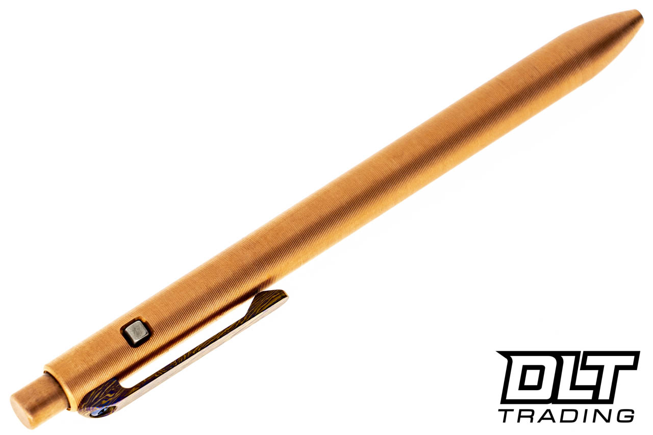 Tactile Turn Side Click Standard - Copper - Titanium Damascus Clip