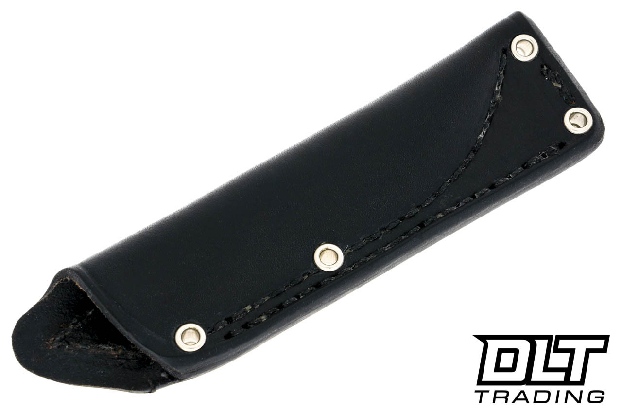Black RH Leather Bushcraft Knife Sheath | USA Made