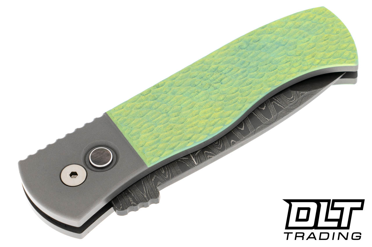 Pro-Tech Emerson CQC-7 Custom Jigged Titanium Damascus