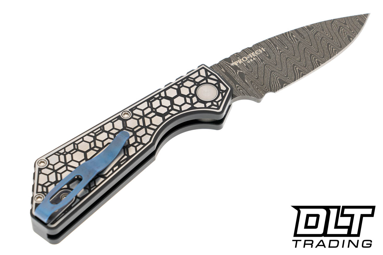 Pro-Tech Strider PT+ - Gridlock Pattern Two Tone DLC Stainless