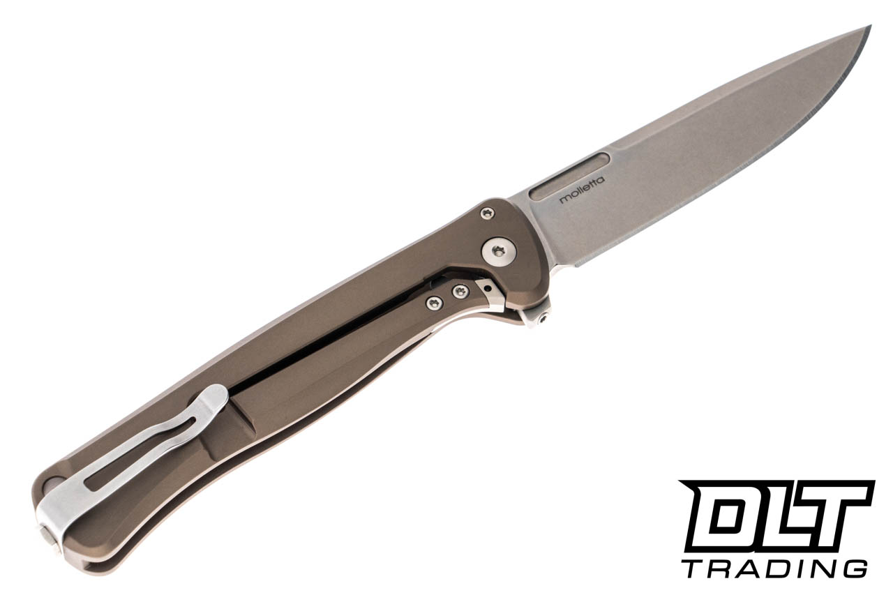 LionSteel Skinny - FDE Aluminum - Stonewashed MagnaCut Blade - Natural  Canvas Inlay - DLT Trading