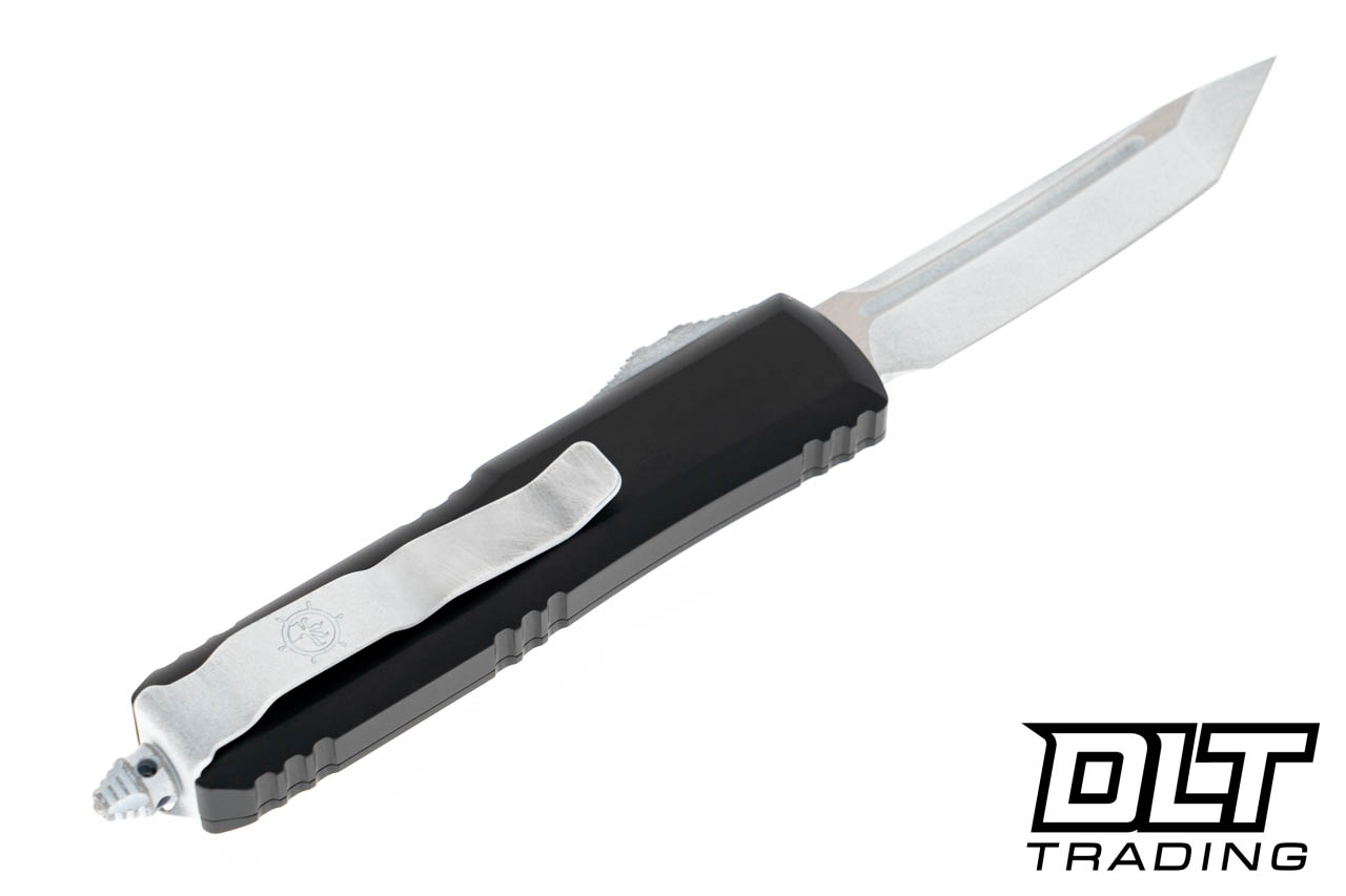 Microtech UTX-85 T/E - Black Handle - White Blade - Steamboat