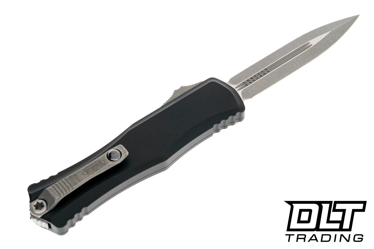 Microtech 1702-10AP Hera II - Black Handle - Apocalyptic Blade