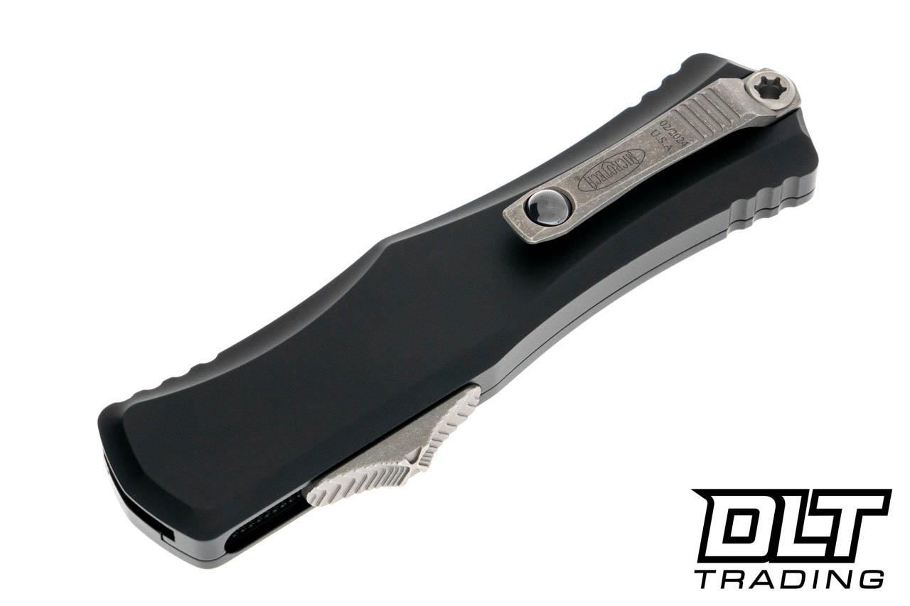 Microtech 1702-10AP Hera II - Black Handle - Apocalyptic Blade