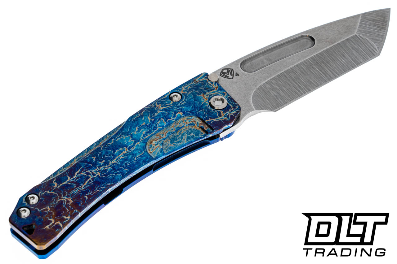 Deto xi sli m 4本 Medford Slim Midi Left Hand - Tanto - Tumbled S45VN - Flamed