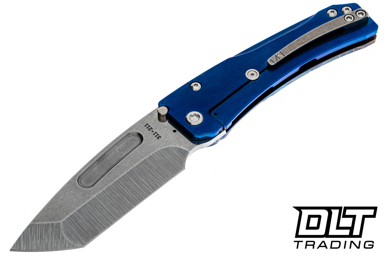 Medford Slim Midi Left Hand - Tanto - Tumbled S45VN - Flamed