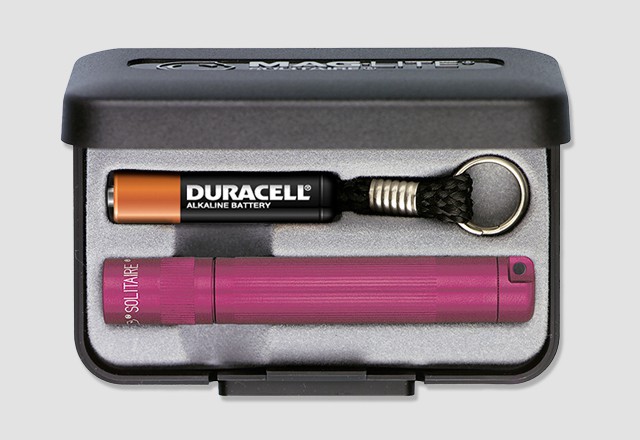 Maglite Solitaire Flashlight - Pink - DLT Trading
