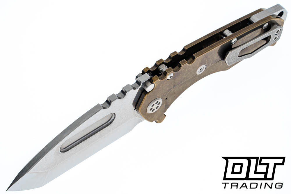Medford Praetorian T Left Hand Tanto - Tumbled S45VN - Bronze Deep