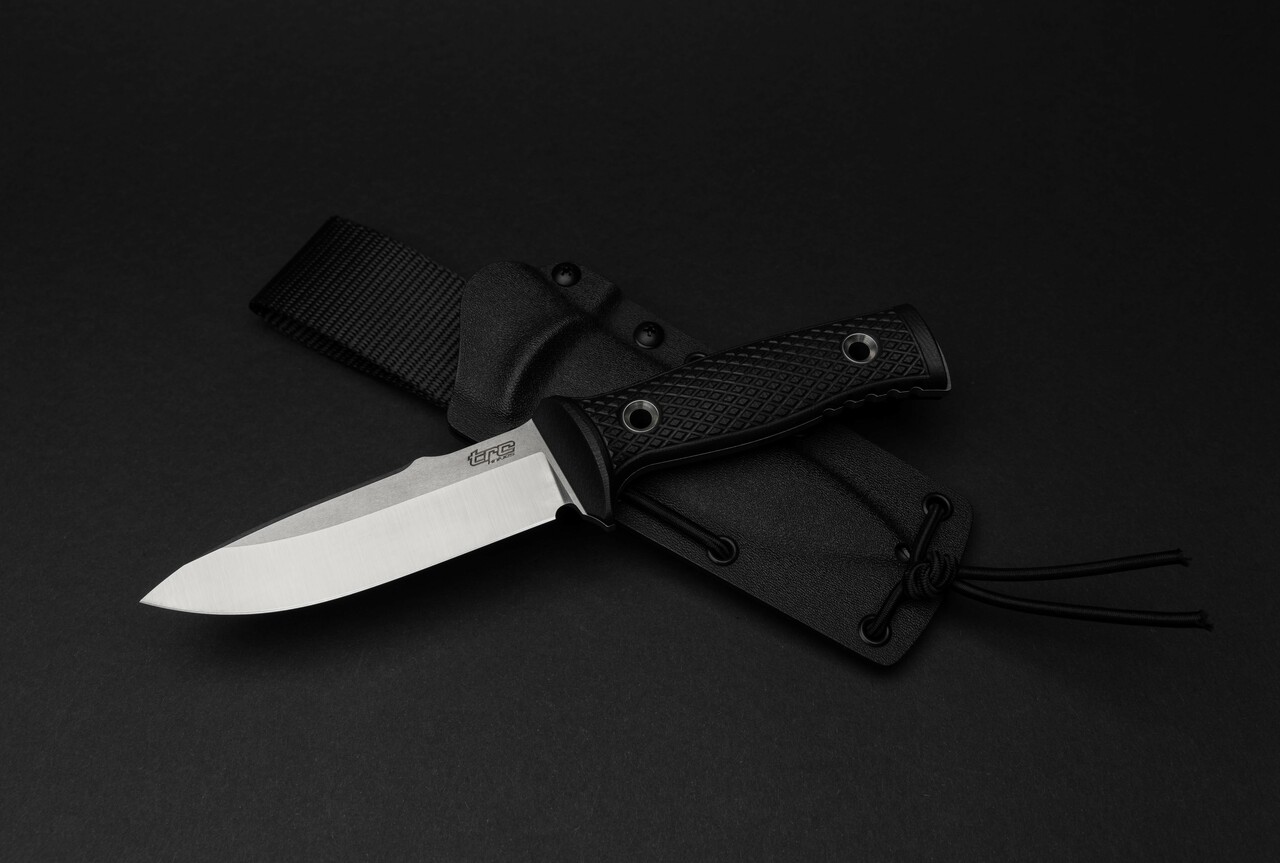 TRC M-1 SL Satin M390 Blade - Black G-10 - Black Kydex - DLT Trading