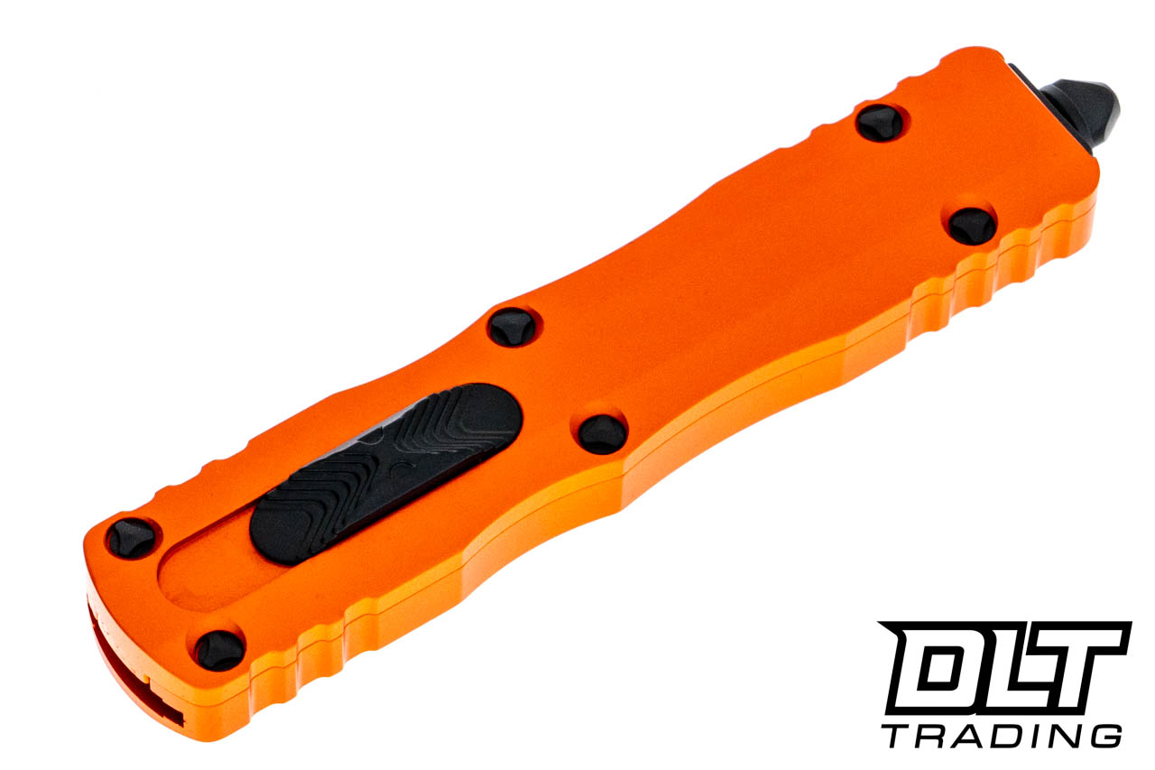 Microtech 225-1OR Dirac D/E - Orange Handle - Black Coated Blade