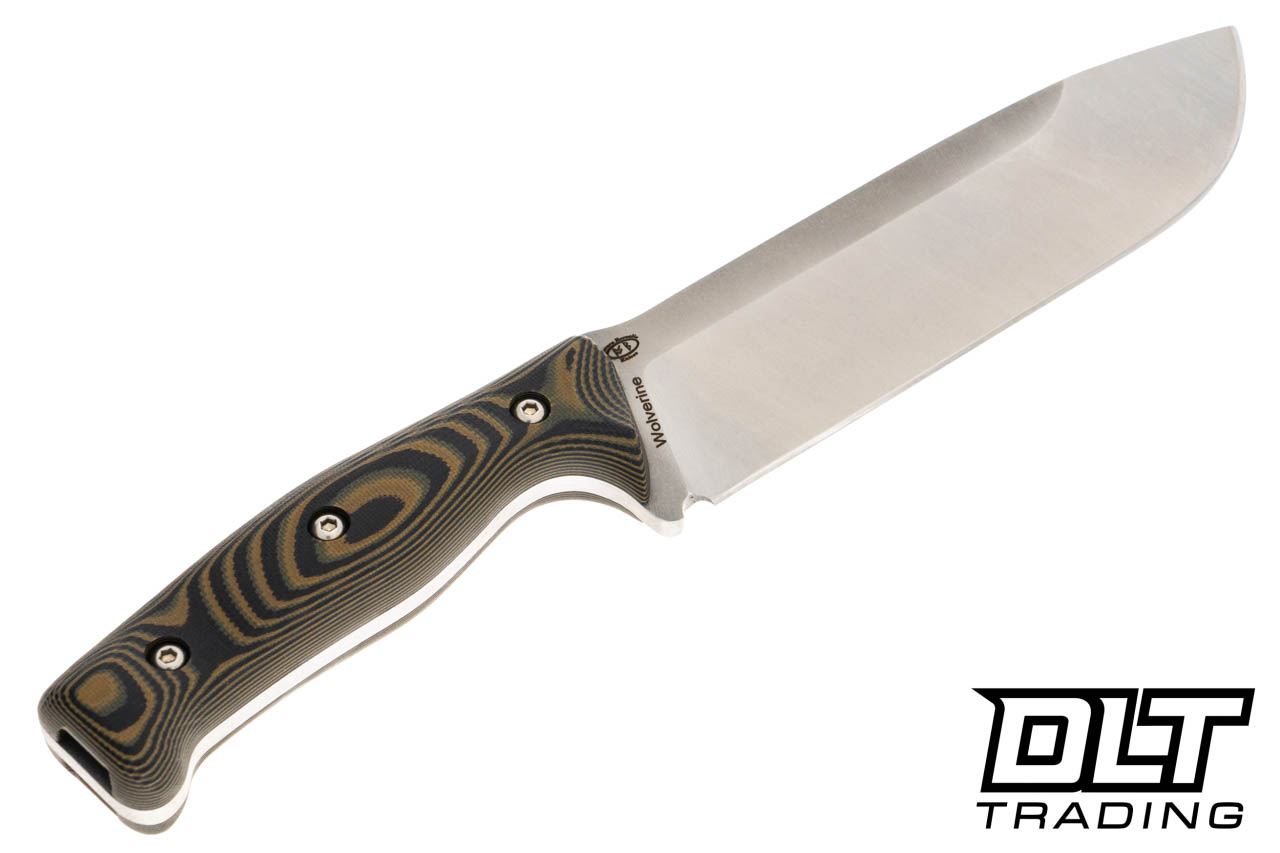 WTG Wolverine - Black & Brown G-10 - Satin Blade - DLT Trading