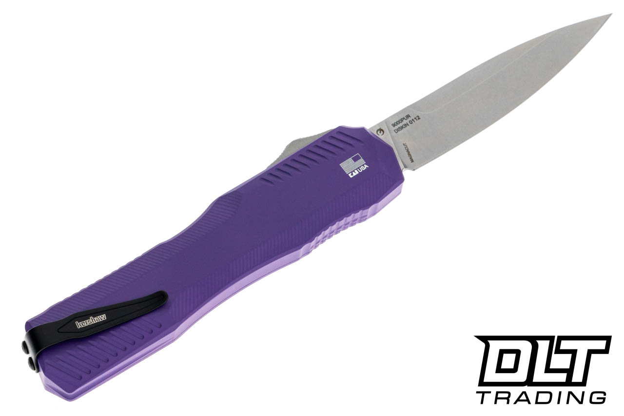 カウベル DCA W11 紫 Kershaw Livewire 9000PUR - Purple Aluminum - Stonewashed MagnaCut