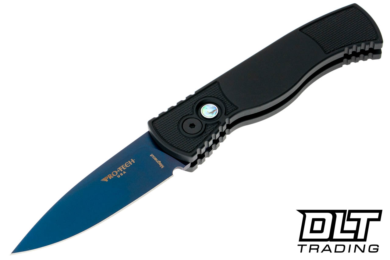 Pro-Tech TR-2 - Black Handle - Sapphire Blue Blade - DLT Trading
