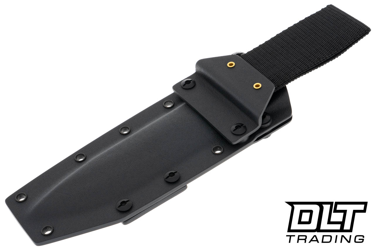TRC Apocalypse - Stonewashed Elmax - Double Black Canvas Micarta