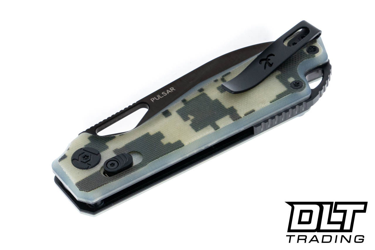 Kunwu Pulsar Camo G-10 - Black Elmax Blade - DLT Trading