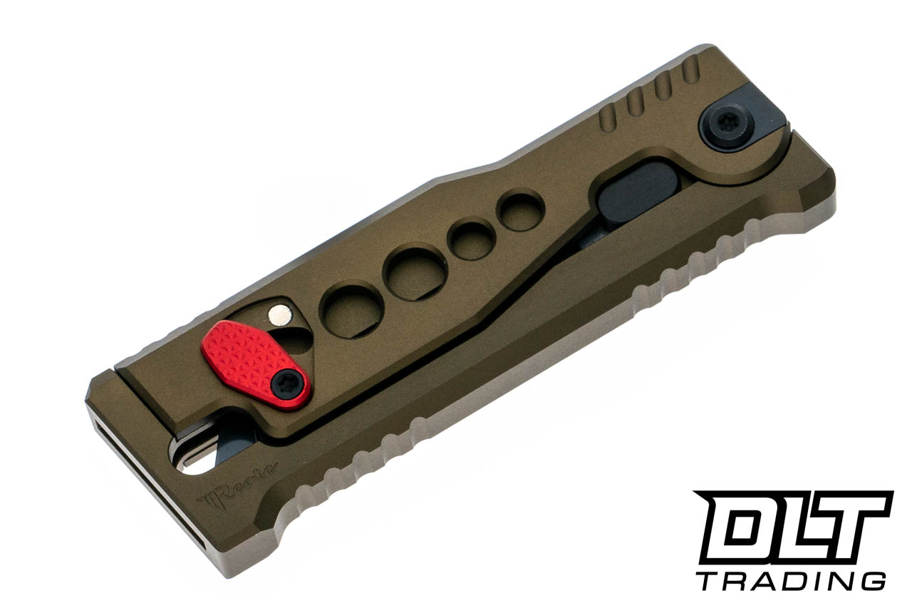 Reate EXO-U Utility Blade - Speed Holes - Copper Anodized Aluminum