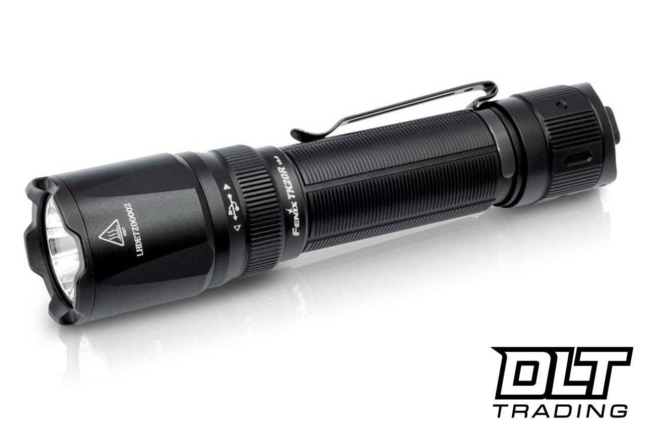 Fenix TK20R V2.0 Rechargeable Tactical Flashlight - Black - DLT