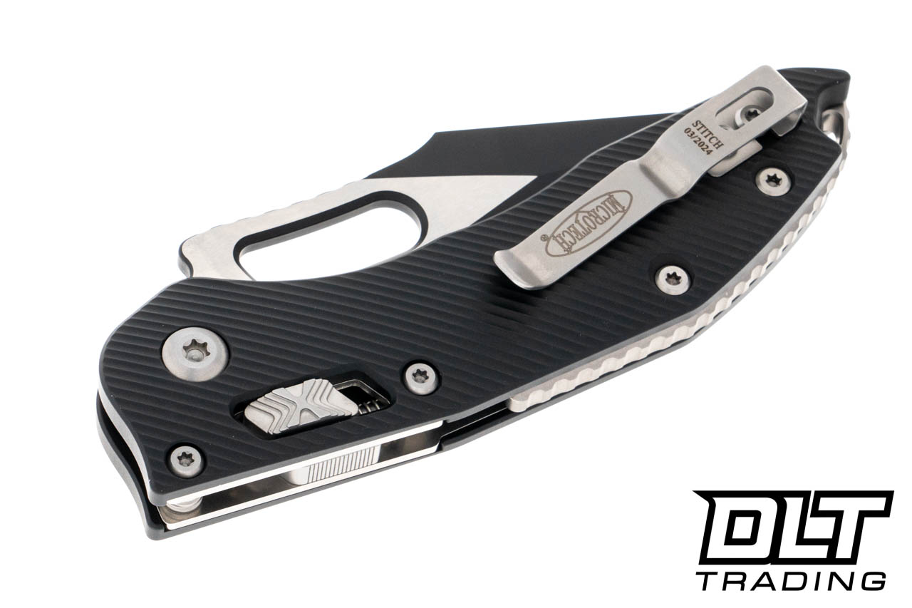 Microtech 169RL-2FL Stitch S/E Ram-Lok - Black Fluted Handle