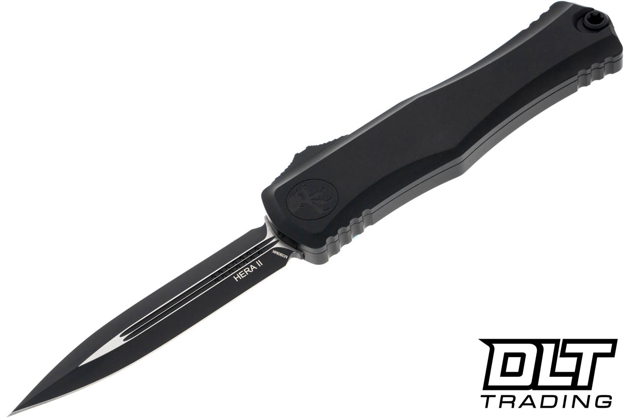 Microtech 1702-1T Hera II D/E - Black Handle - Black Blade - DLT