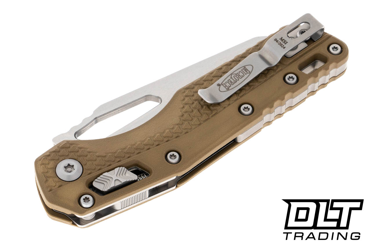 Microtech 210T-10PMDE MSI S/E - Dark Earth Injection Molded Handle