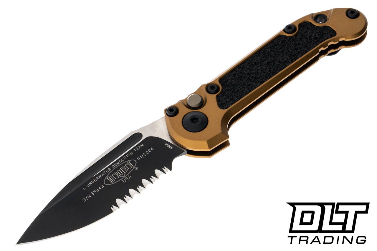 Microtech LUDT Gen III - Tan Handle - Black Blade