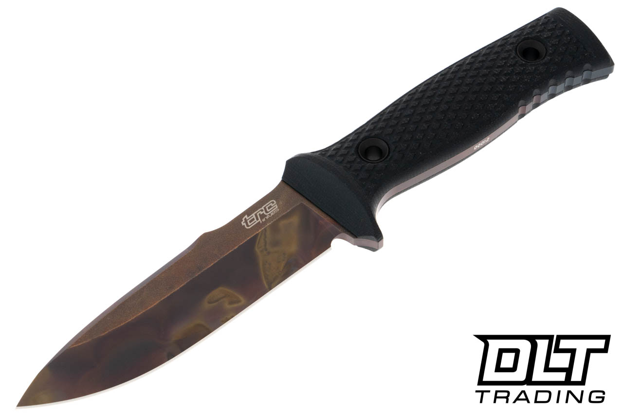 TRC M-1 SL Apocalyptic M390 Blade - Black Canvas Micarta - Kydex