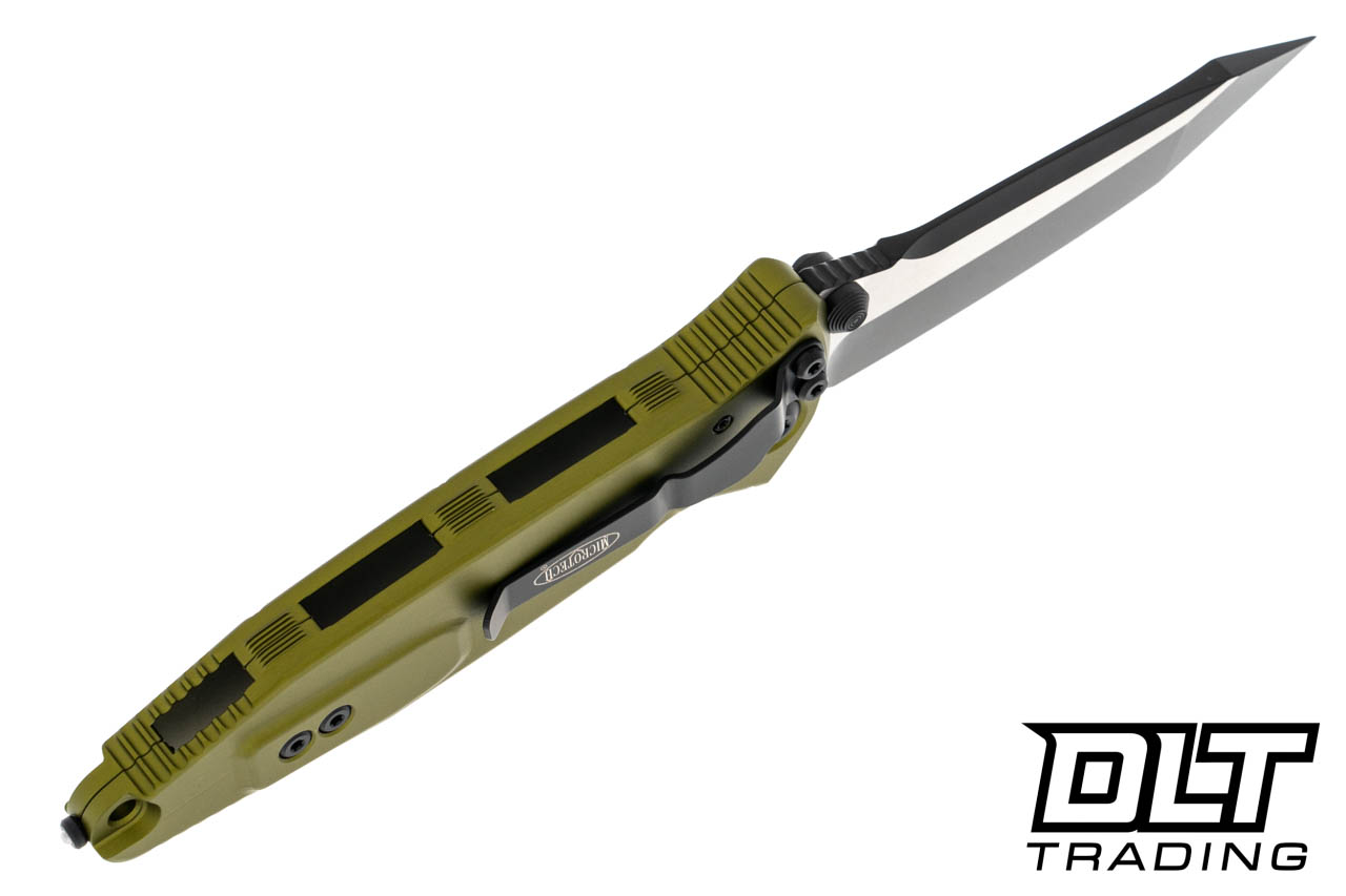 Microtech 161-1OD Socom Elite T/E - OD Green Handle - Black Blade