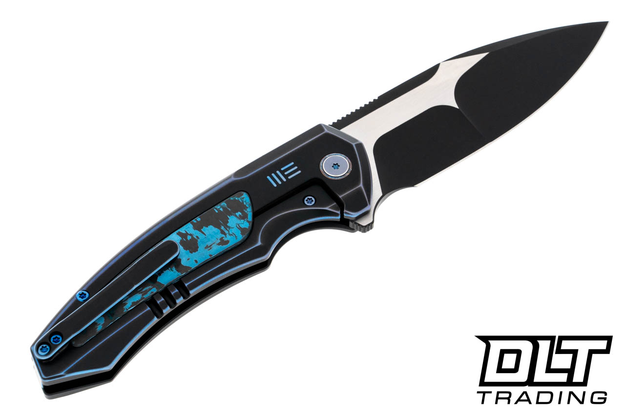 WE Knife Hyperactive Blue & Black Titanium - Arctic Storm Fat