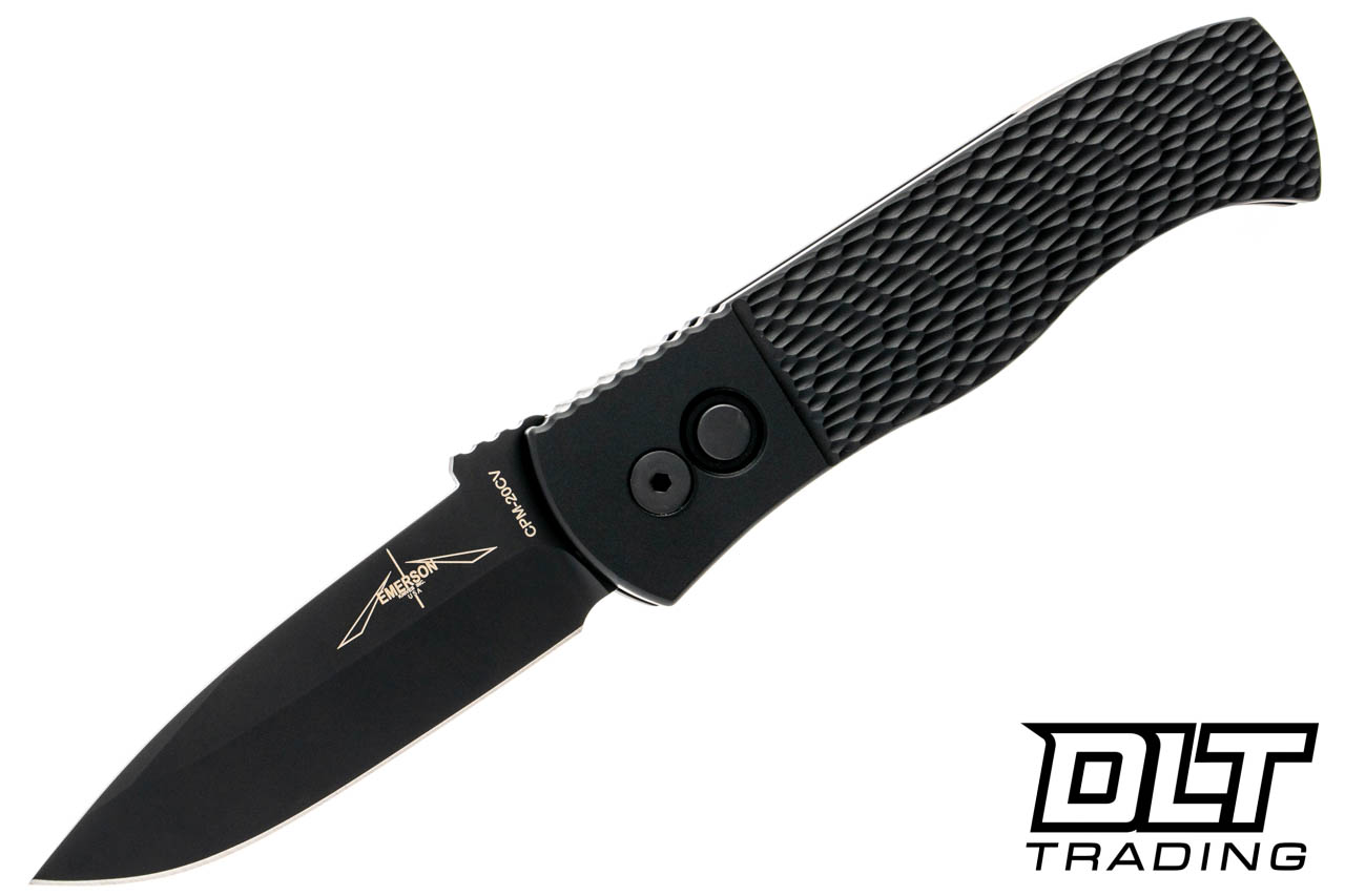 MccRc Canpur CP74E (美品) Pro-Tech Emerson CQC-7 Spear Point Black Jigged 20CV