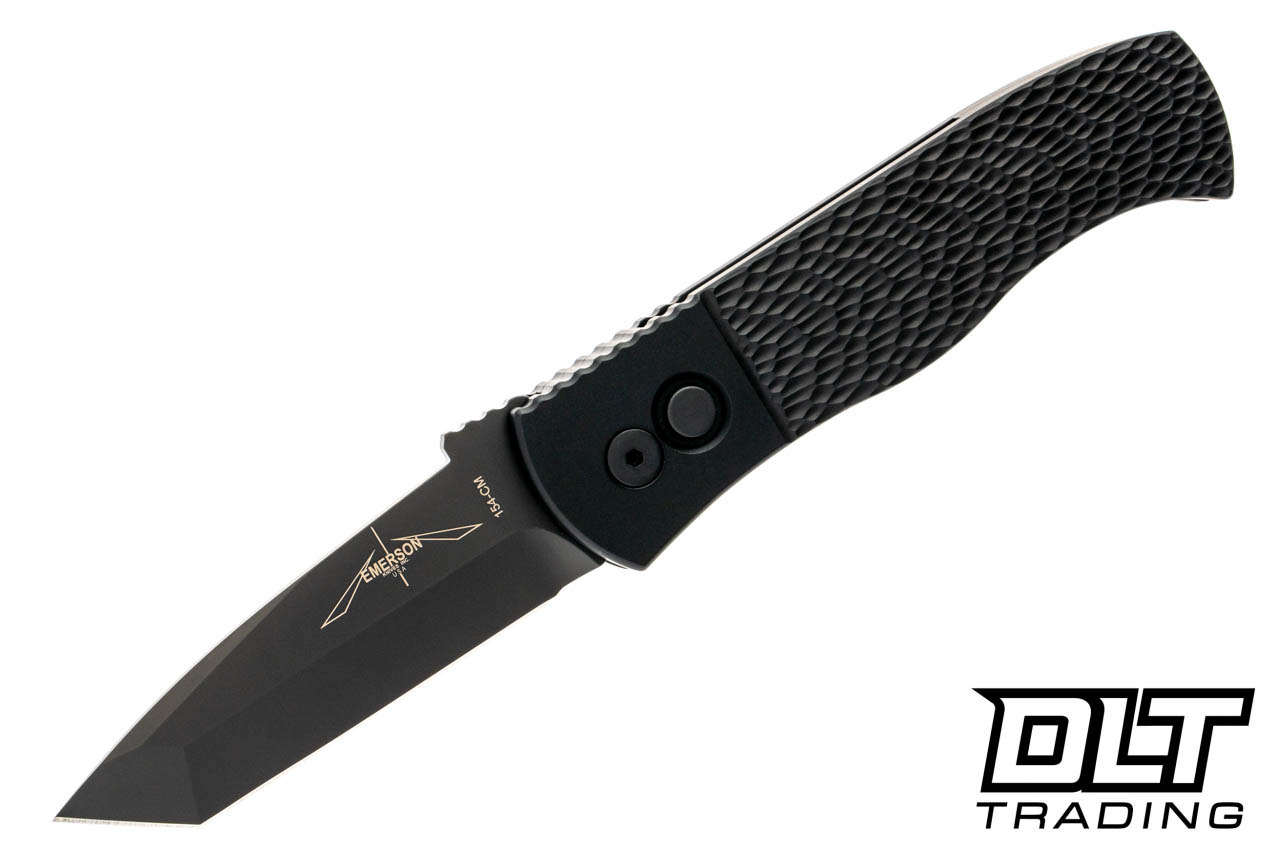 Pro-Tech Emerson CQC-7 Tanto - Black Jigged Handle - Black Blade  