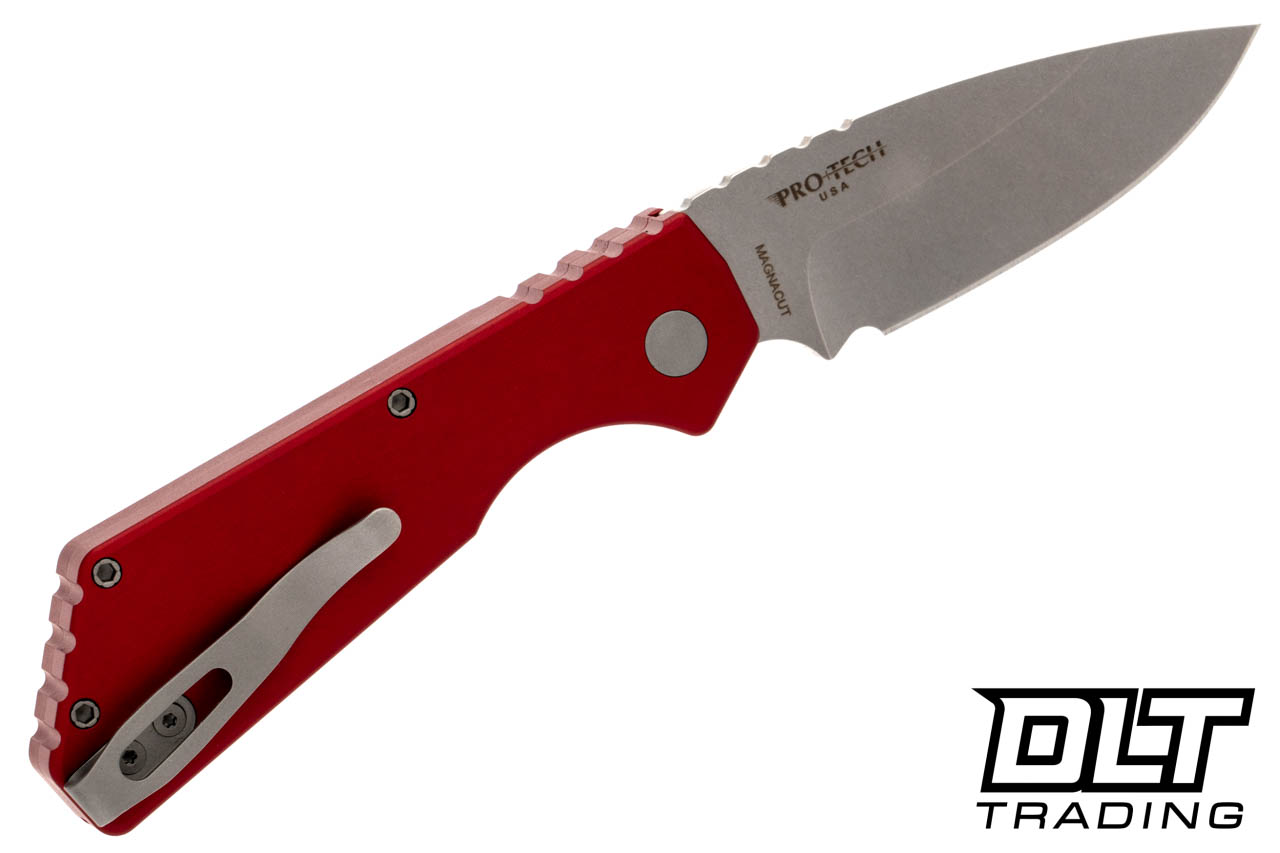 STRIDER PRO 赤　レッド　中古品⇨手渡し限定 Pro-Tech Strider PT+ - Red Handle - Stonewashed MagnaCut Blade