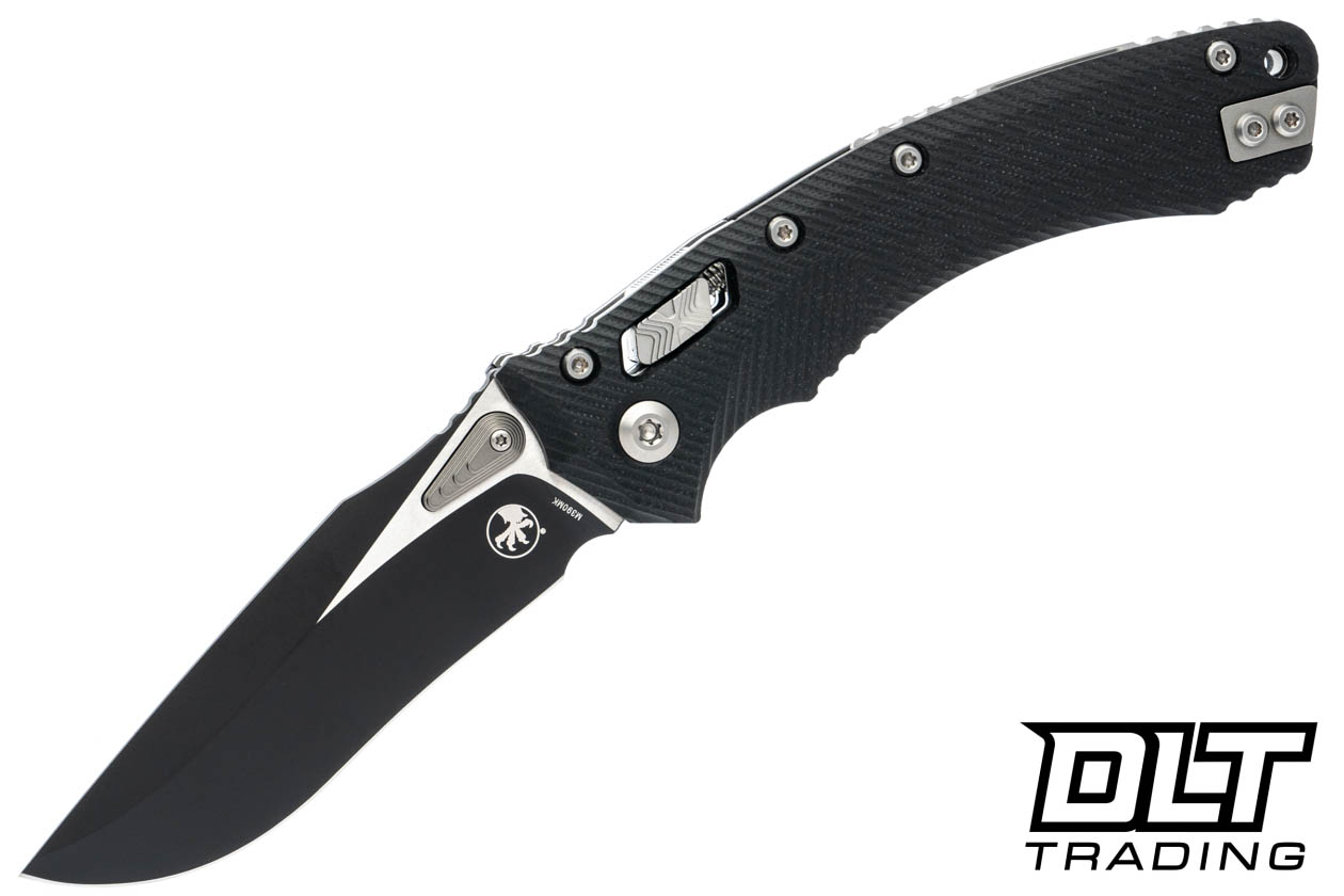 Microtech 137RL-1FLGTBK Amphibian Ram-Lok - Black Fluted G-10
